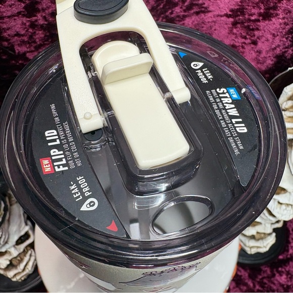 Hydrapeak Halloween Cream Pink Ghost Ribbons Flower Crown Ghosts 32OZ Tumbler - Picture 9 of 12